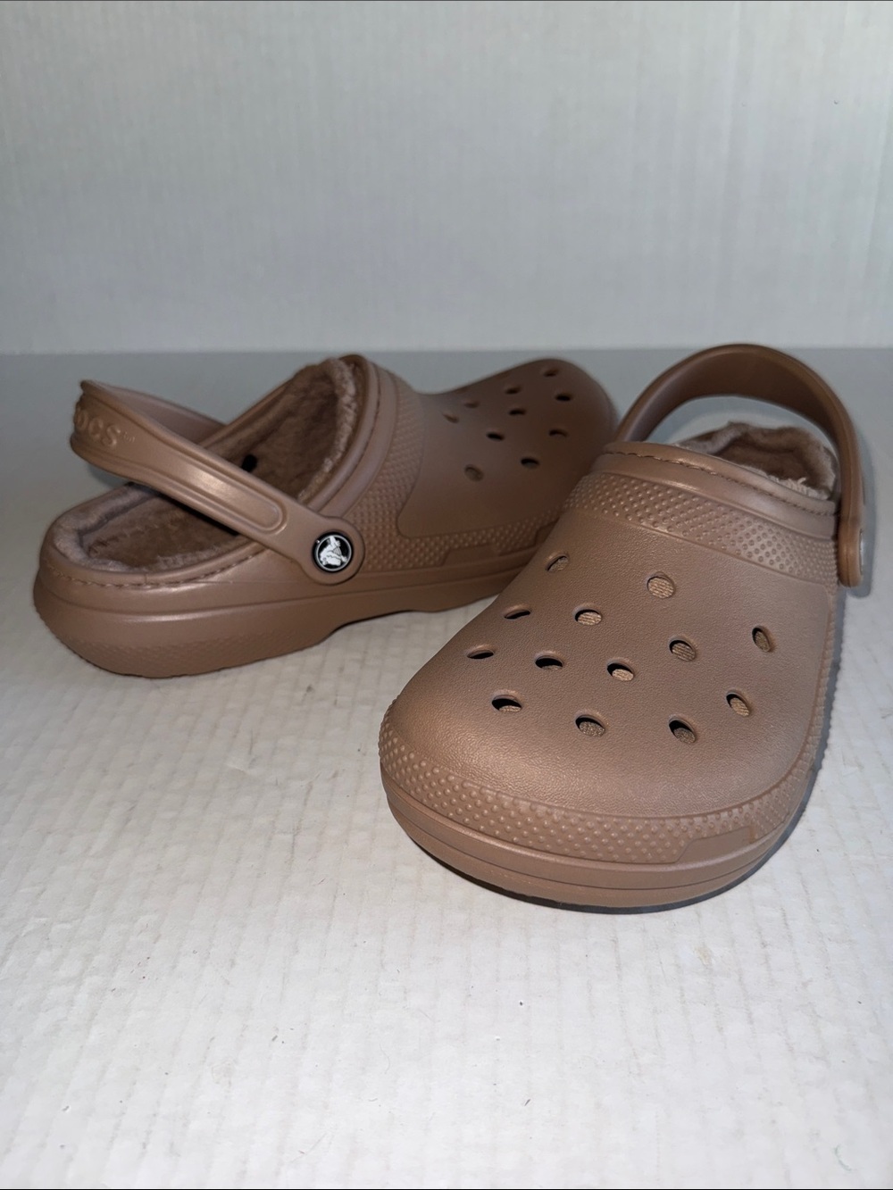 Crocs Tan Classic Lined Clogs - Picture 2 of 11